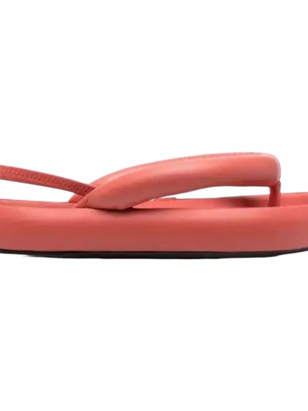 Isabel Marant Orene Leather Flatform Sandals Red Size 7